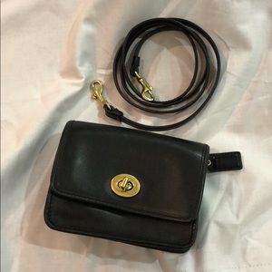 Black coach mini shoulder cross body bag